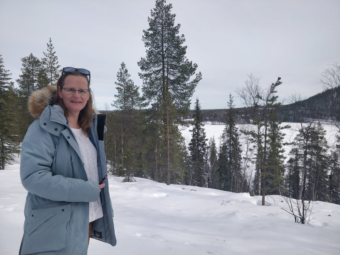 Els Bancken in winter Lapland — illustrator behind Aurealis Creatief