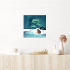 Arctic Campfire under the Northern Lights