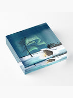 Arctic Campfire under the Northern Lights