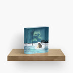 Arctic Campfire under the Northern Lights