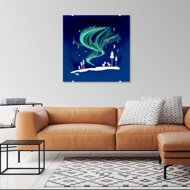 Magical darkness at Santa Claus's house