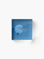 Shark in a deep blue sea.