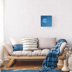 Shark in a deep blue sea.