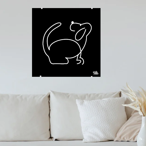 A cheerful floppy-eared dog