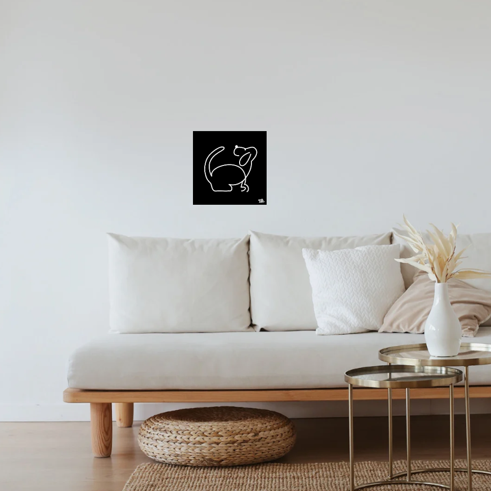 A cheerful floppy-eared dog