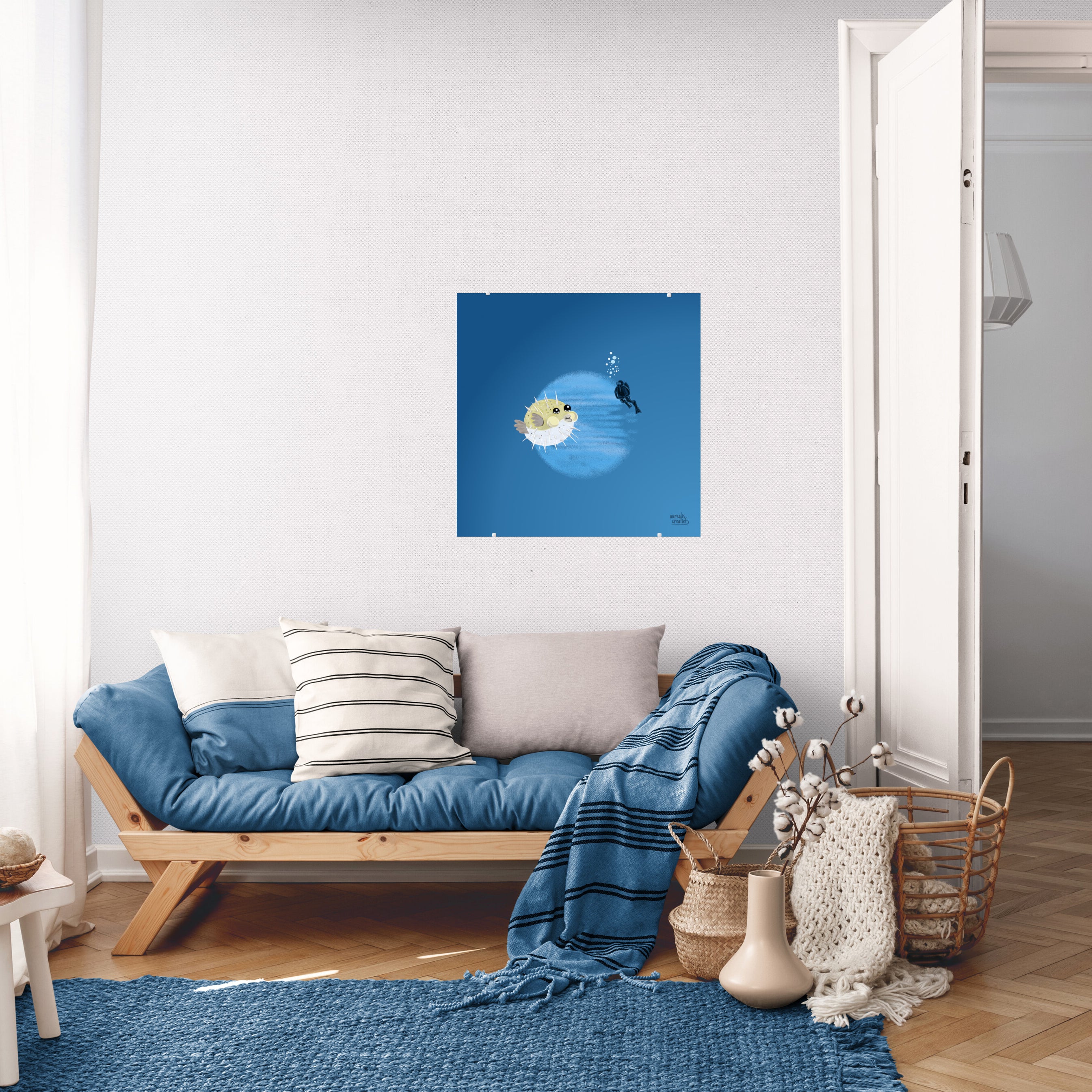 A puffer fish with strong spines