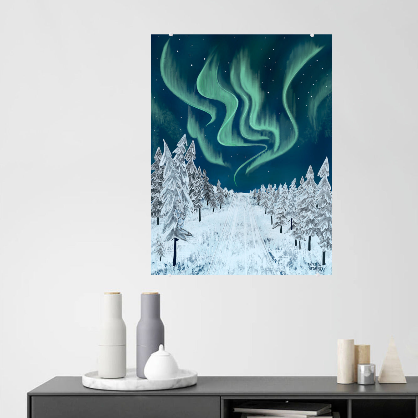 Surrounded by Northern lights