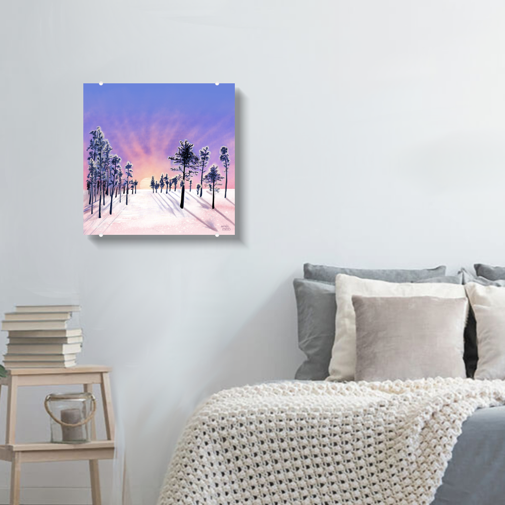 Pink Sunset in Lapland