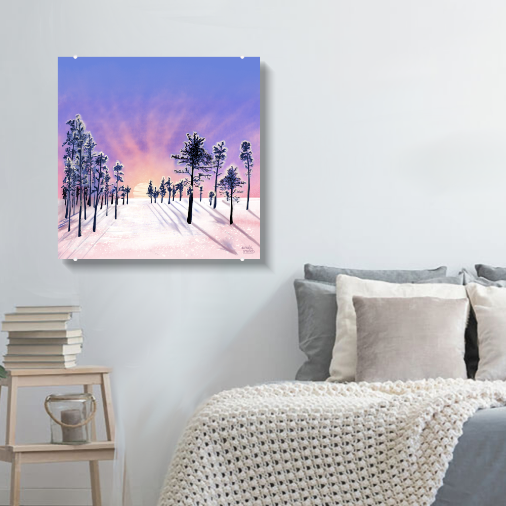 Pink Sunset in Lapland