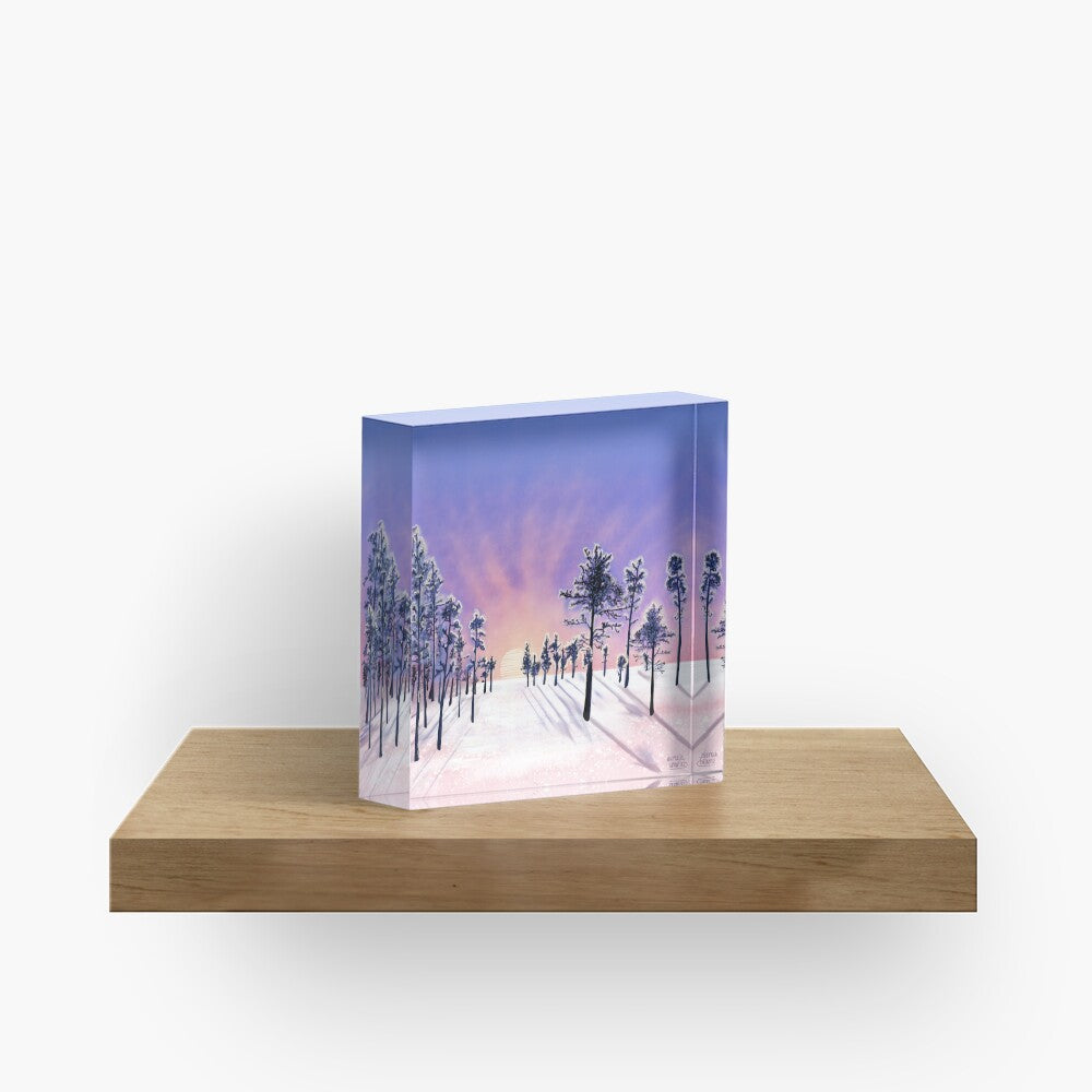 Pink Sunset in Lapland