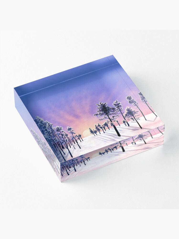 Pink Sunset in Lapland