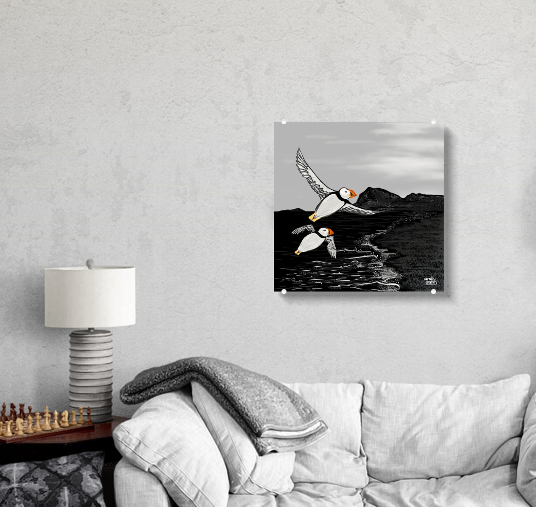 Puffins on the Wind