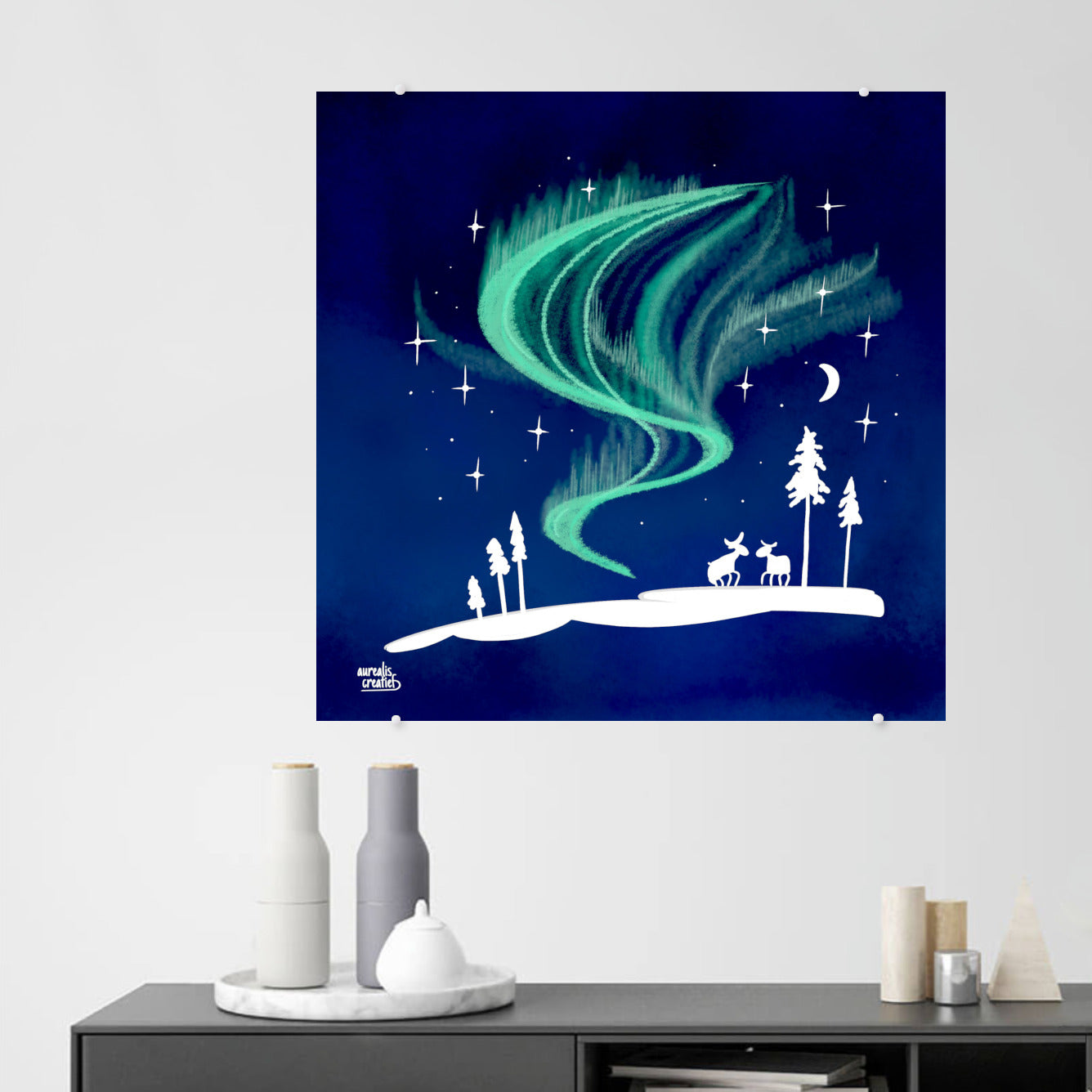 Magical darkness at Santa Claus's house