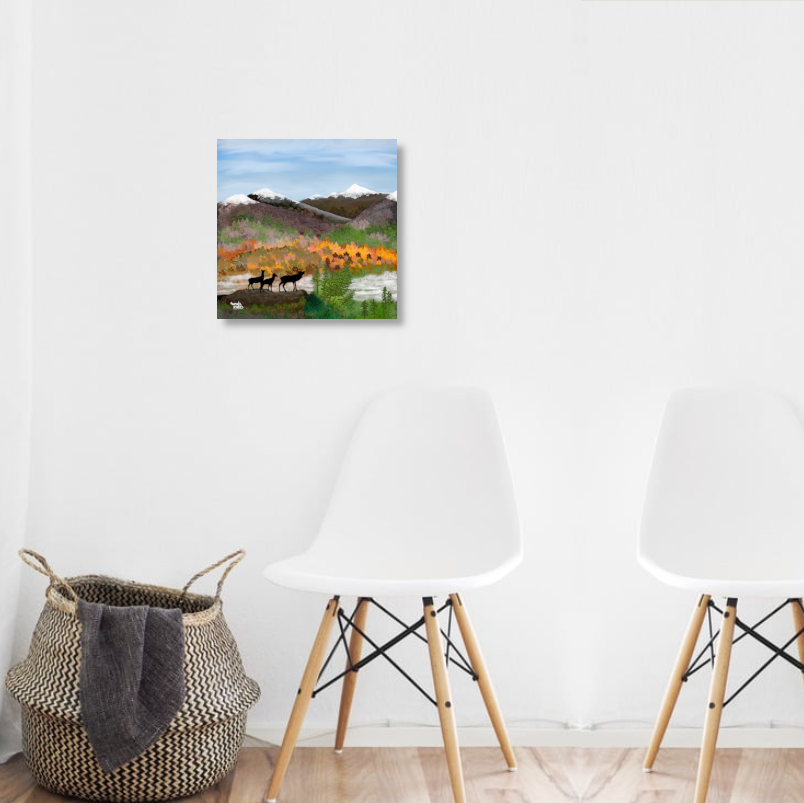 First snow in the Scottish mountains