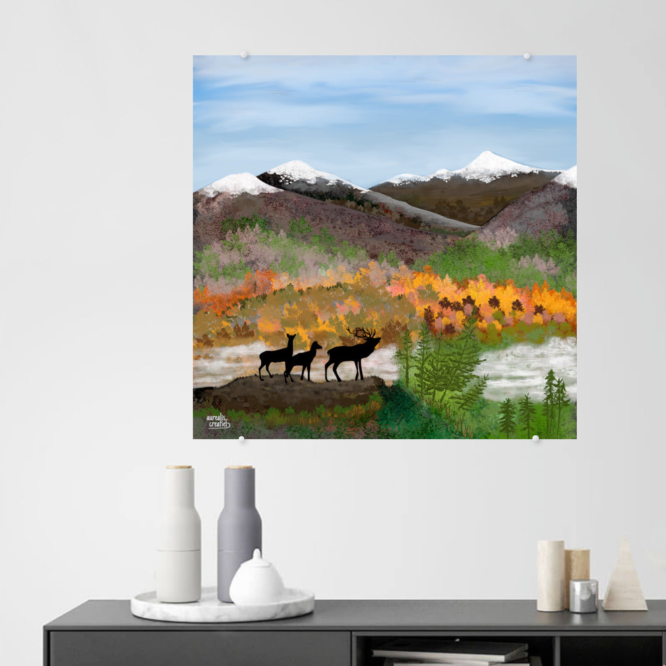 First snow in the Scottish mountains