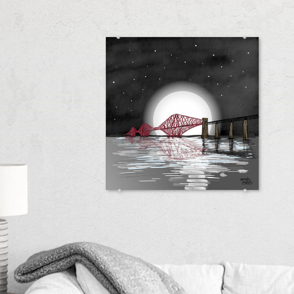 Forth Bridge by Moonlight