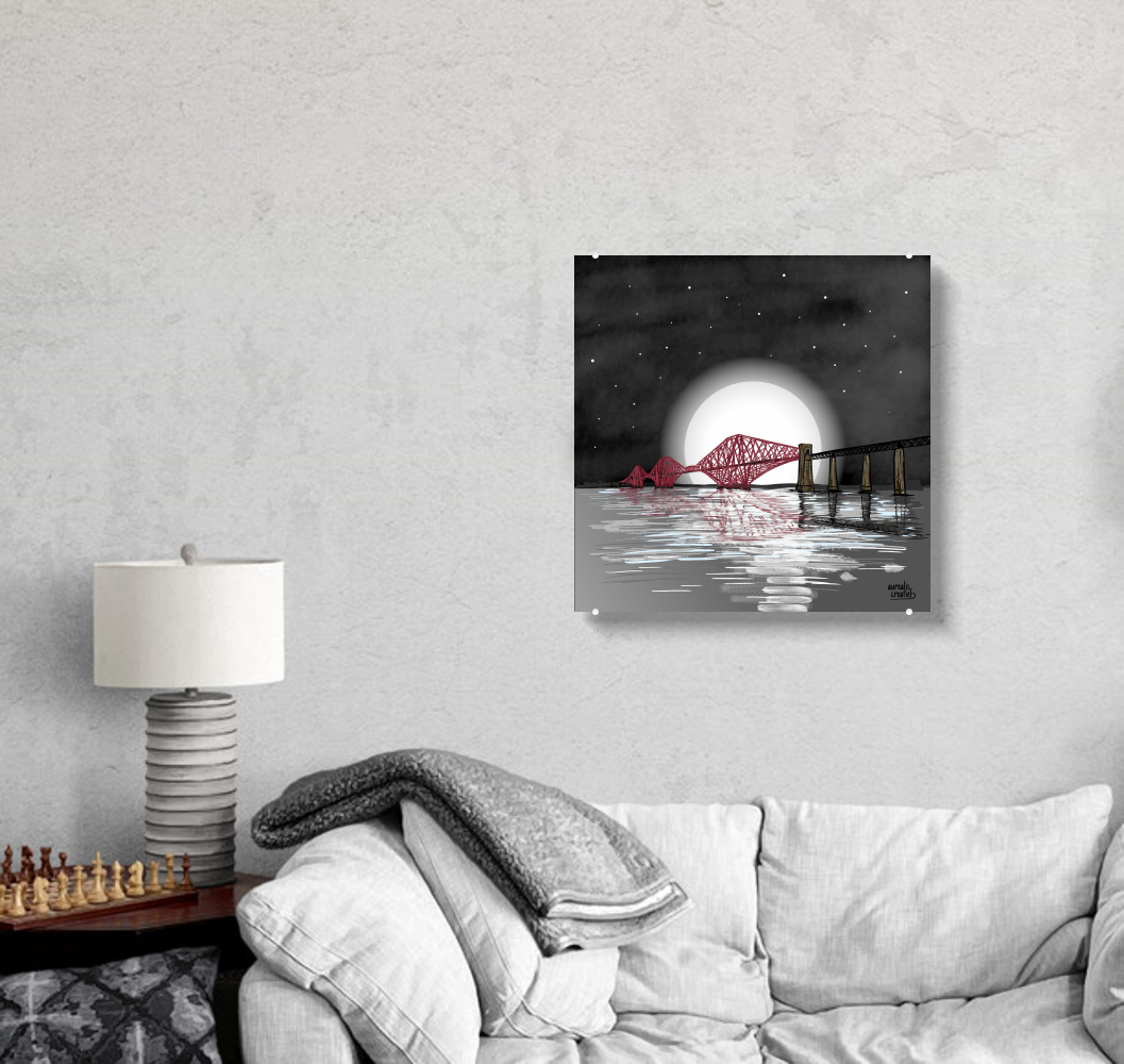 Forth Bridge by Moonlight