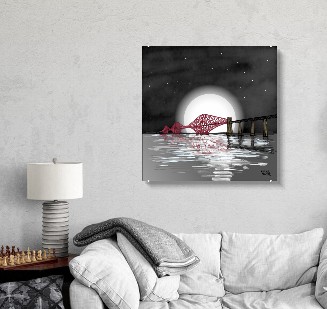 Forth Bridge by Moonlight