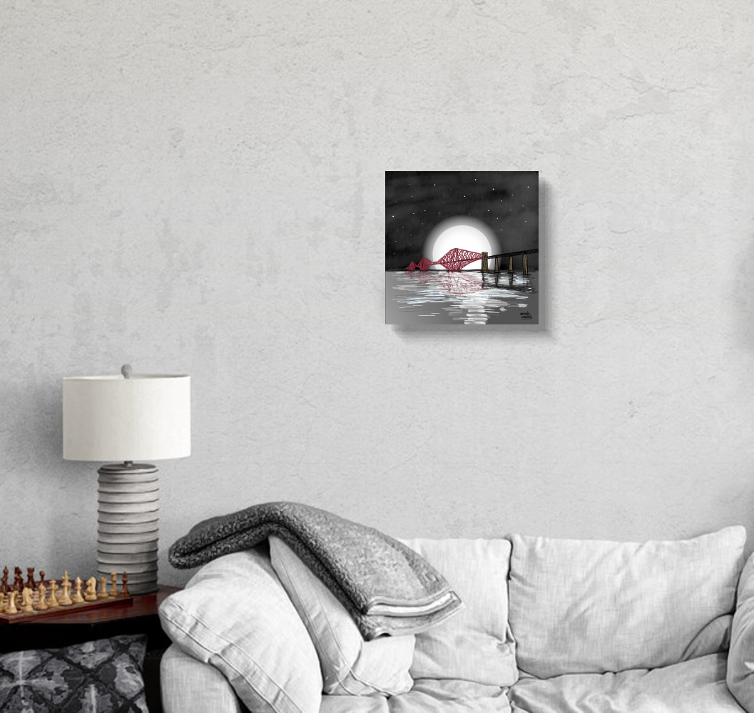 Forth Bridge by Moonlight