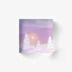 Skiing in a winter wonderland