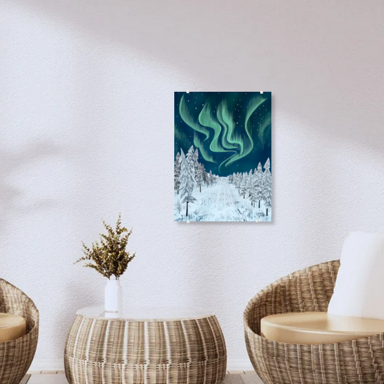 Surrounded by Northern lights