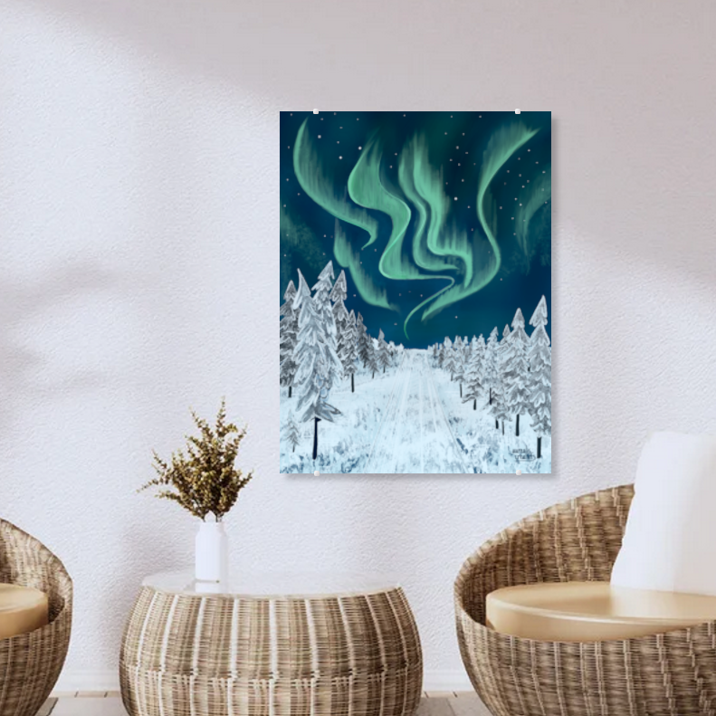 Surrounded by Northern lights