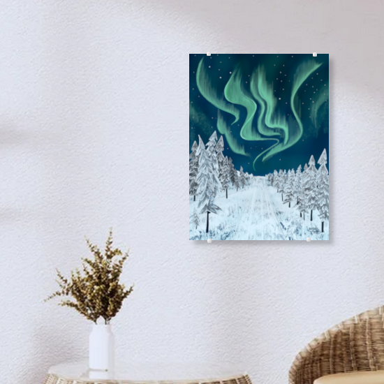 Surrounded by Northern lights