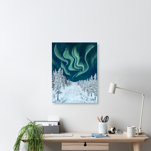 Surrounded by Northern lights