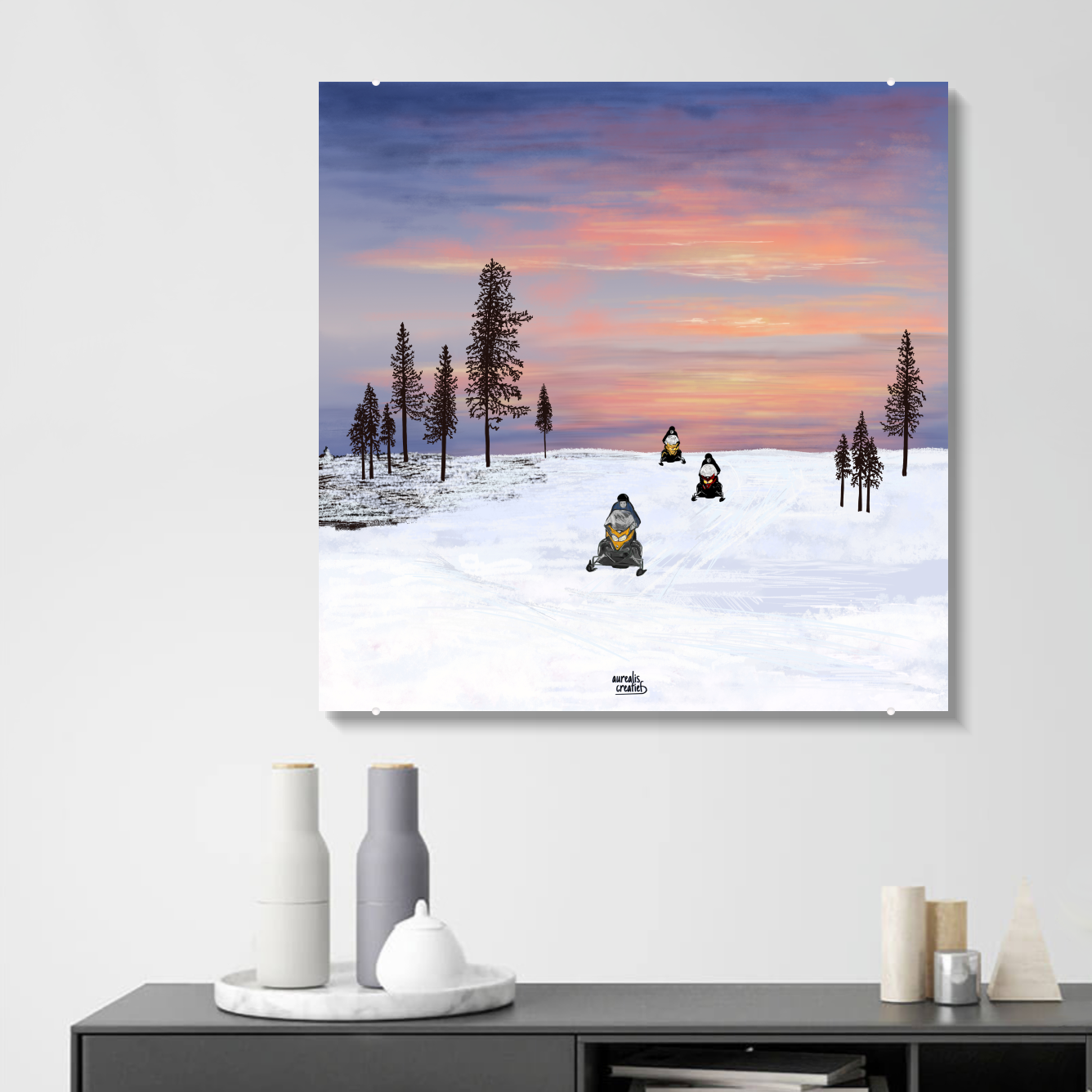 Sneeuwscooter Avontuur – Zonsondergang