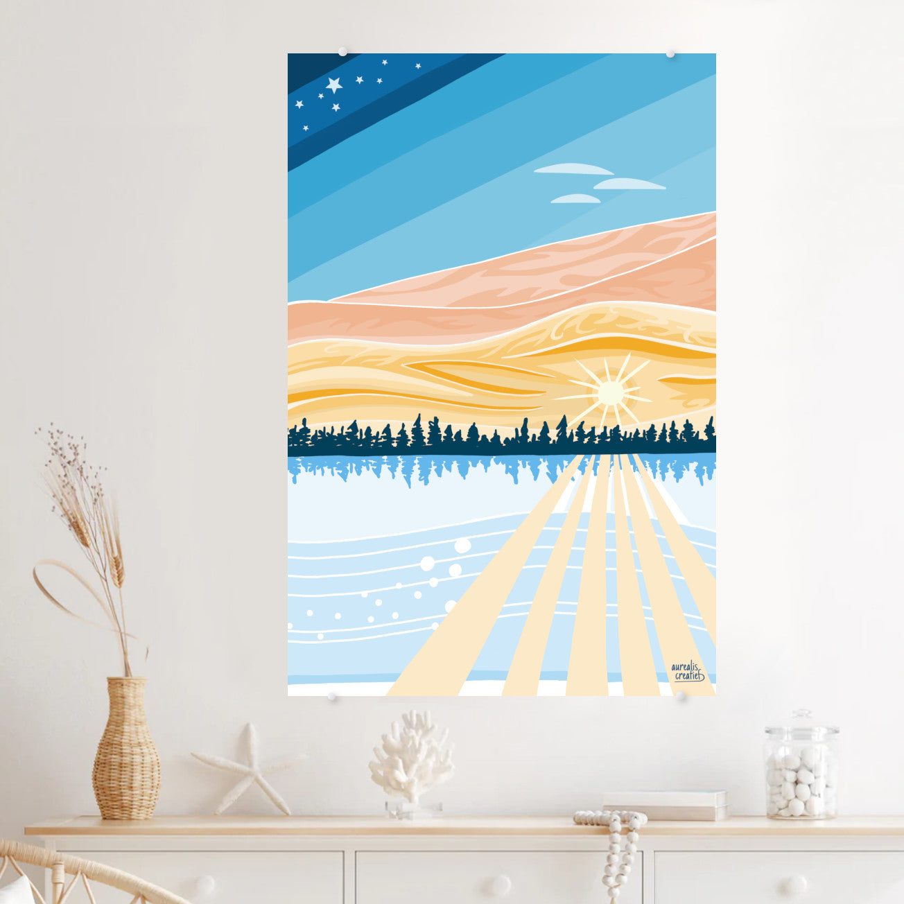 Sunbeams in the Arctic