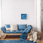 A scuba diver and a curious whale shark