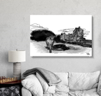 Highland Cow & Castle