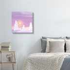 Skiing in a winter wonderland