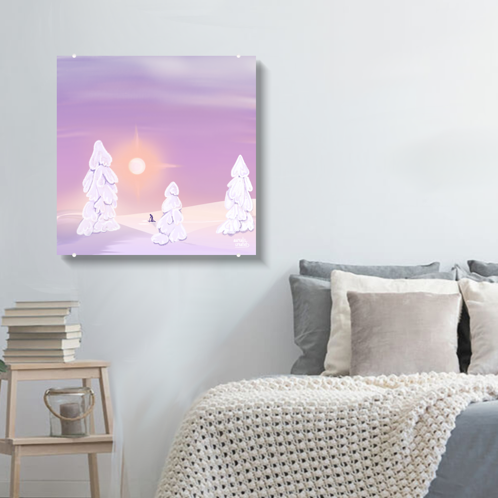 Skiing in a winter wonderland