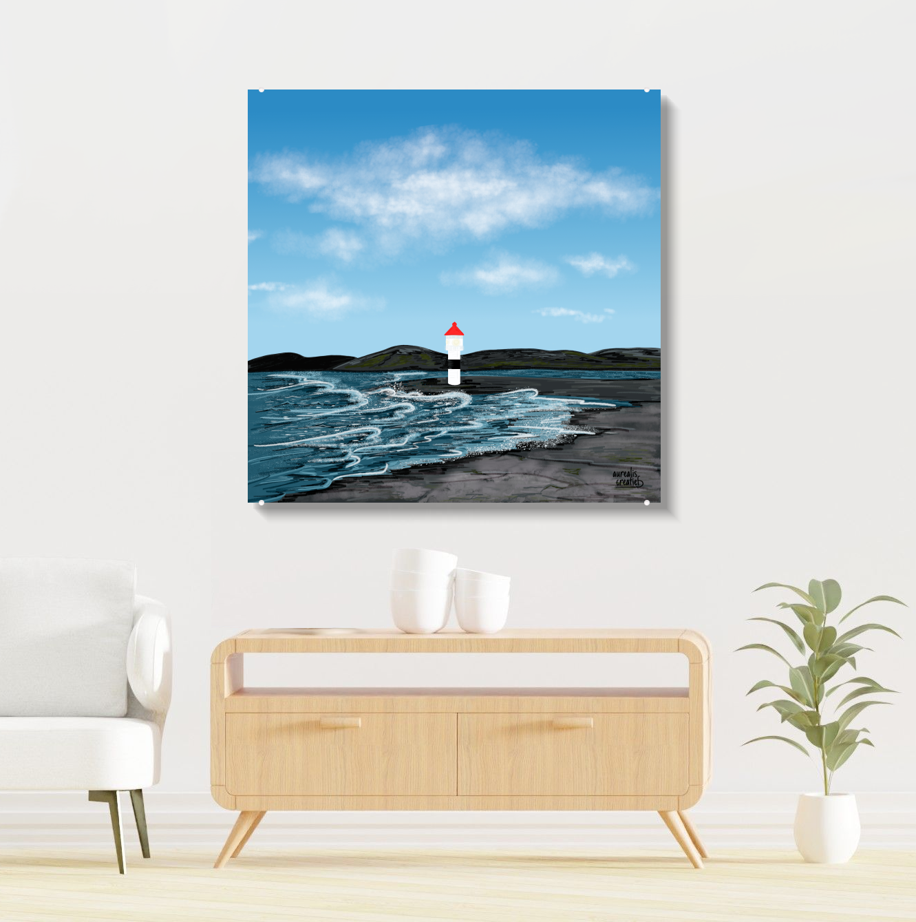 Lighthouse in the Wind