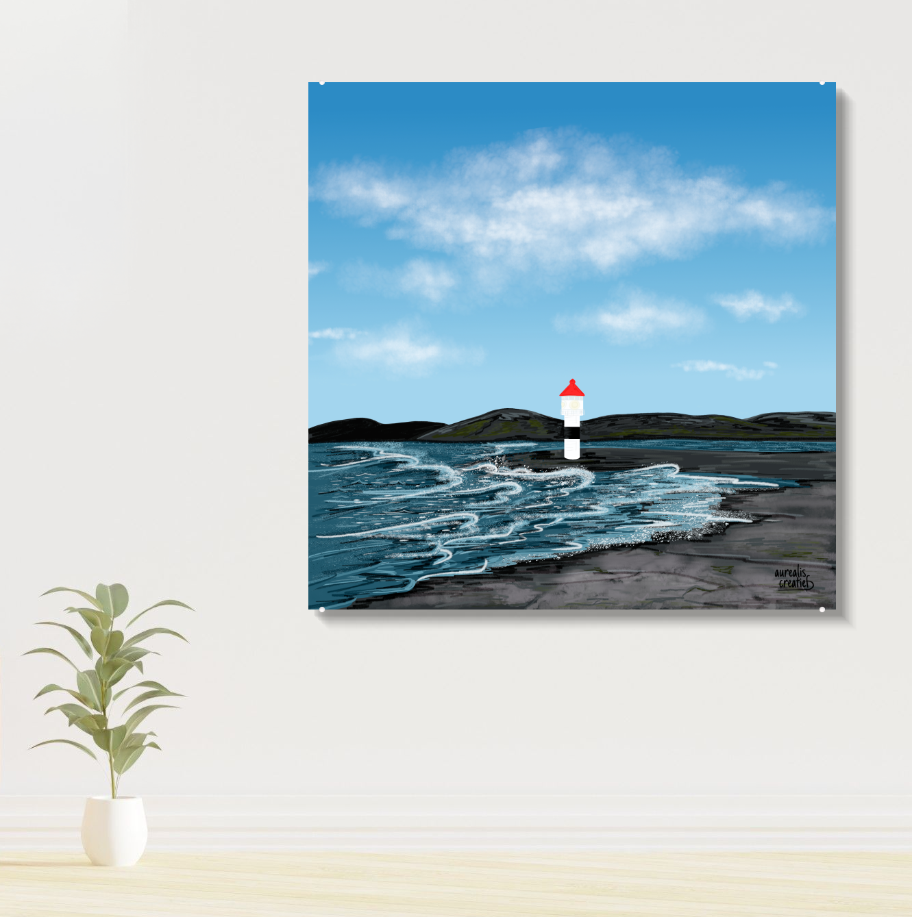Lighthouse in the Wind